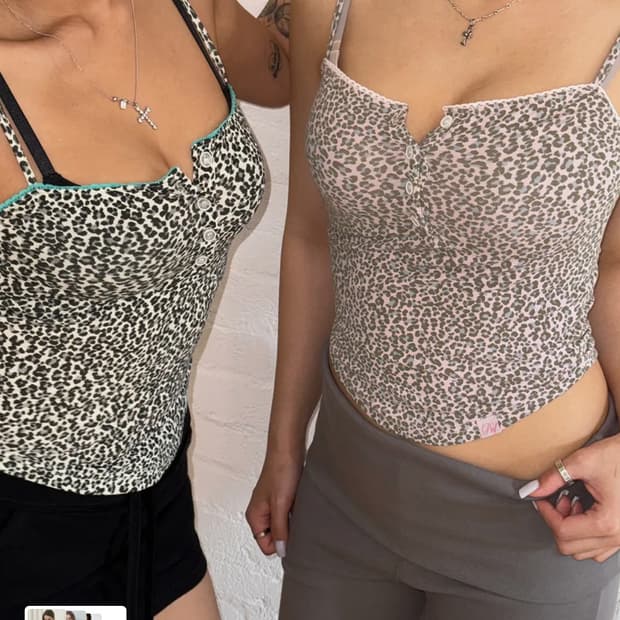 Riri Leopard Lace Top (pink)