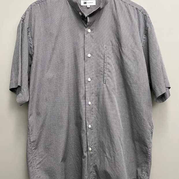 (L~XL)90s im 이세이미야케 포켓 차이나카라 반팔셔츠