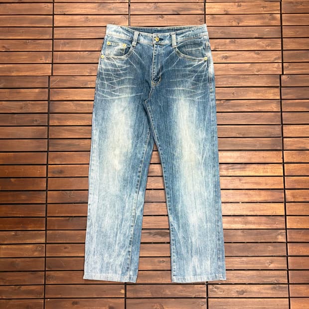 (31) 재패니즈 오니 자수 데님 팬츠 made in JAPAN