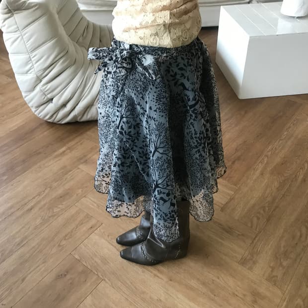 vintage pattern skirt