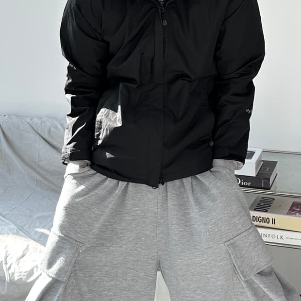 노스페이스 하이벤트 알파 블랙 바람막이 S