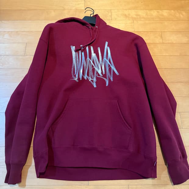 슈프림 22FW 후드 카디널 L