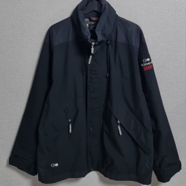 XXL (110) 아이더 고어텍스 빈티지 블랙 바람막이