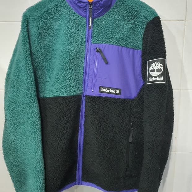 팀버랜드 컬러 블록 플리스 자켓
