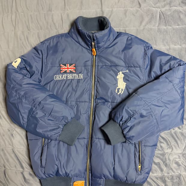 (M)폴로 브리튼 패딩 네이비