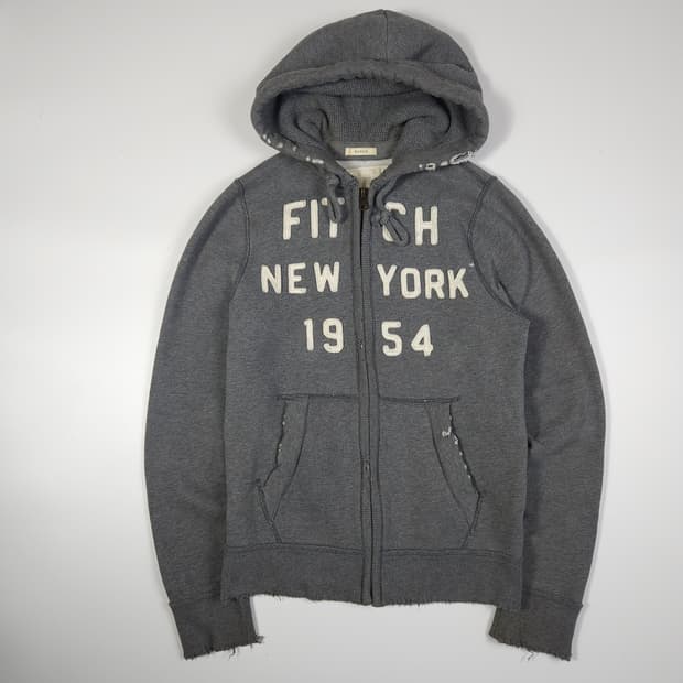 아베크롬비 데미지 후드집업 