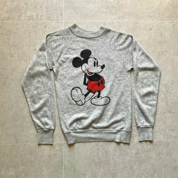 80's 월트 디즈니 미키 마우스 스웻셔츠 44~55 사이즈