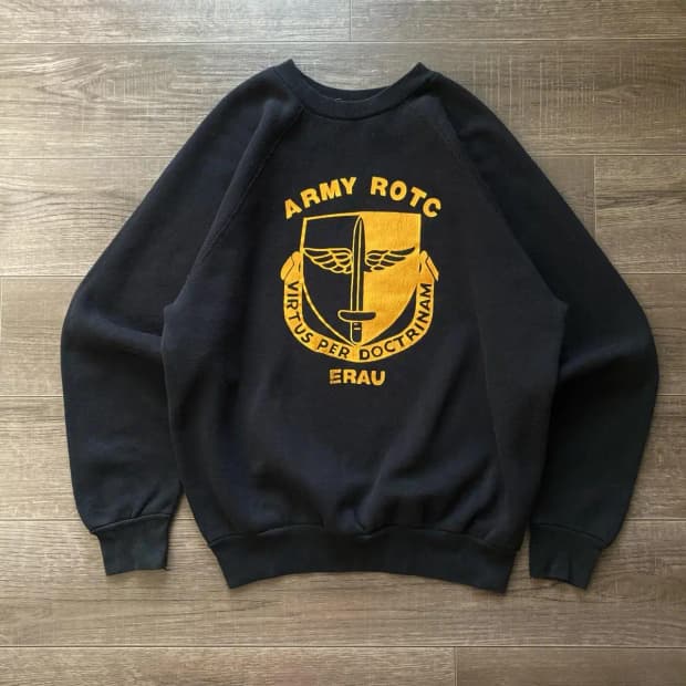 60's US ARMY ROTC 빈티지 스웻셔츠 100사이즈