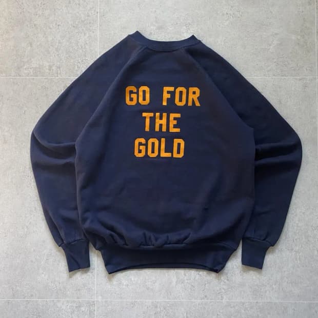 70's GO FOR THE GOLD 스웻셔츠 95~100