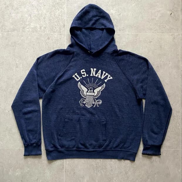Rare 70~80's U.S NAVY 스웻 후디 100~103사이즈