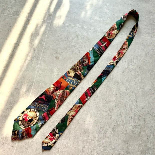 90's 폴로 넥타이 Made In USA
