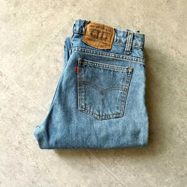 90's 리바이스 506 워싱 데님 30사이즈