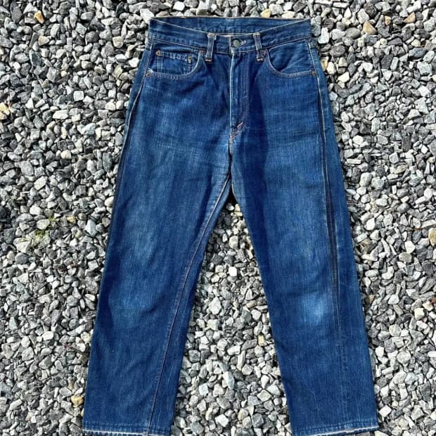 70's 리바이스 502 Big E 셀비지 데님 26사이즈 66전기