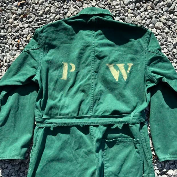 Rare 40's WW2 영국군 PW 커버올 42