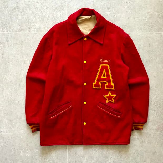 50's Arbutus A.A. 빈티지 레터맨 바시티 자켓 100~105