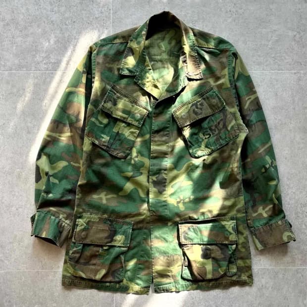60's USMC ERDL 카모 퍼티그 자켓 100