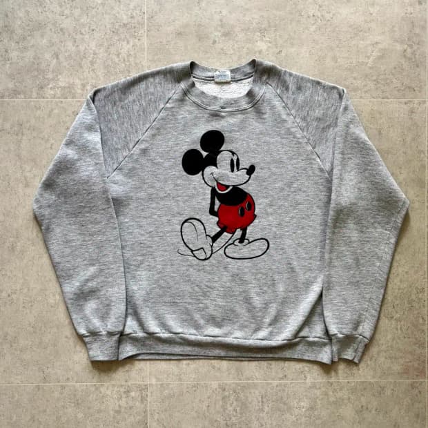80's 월트 디즈니 오리지널 미키마우스 스웻셔츠 XL(100~105)