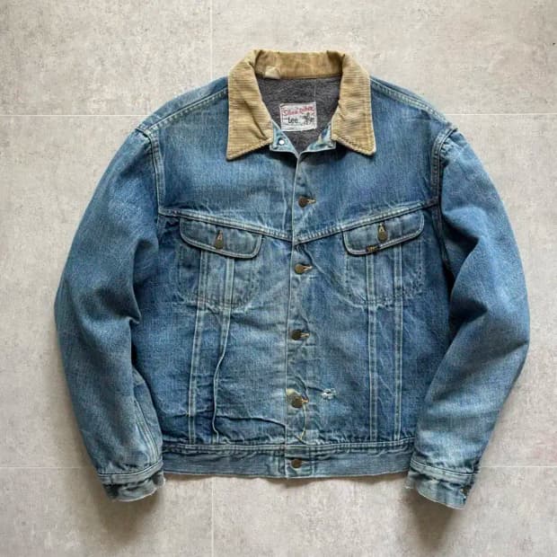 Early 70s Lee 101LJ 스톰라이더 데님 자켓 105