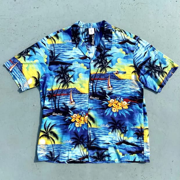 80's ROYAL CREATIONS 하와이안 셔츠 XL