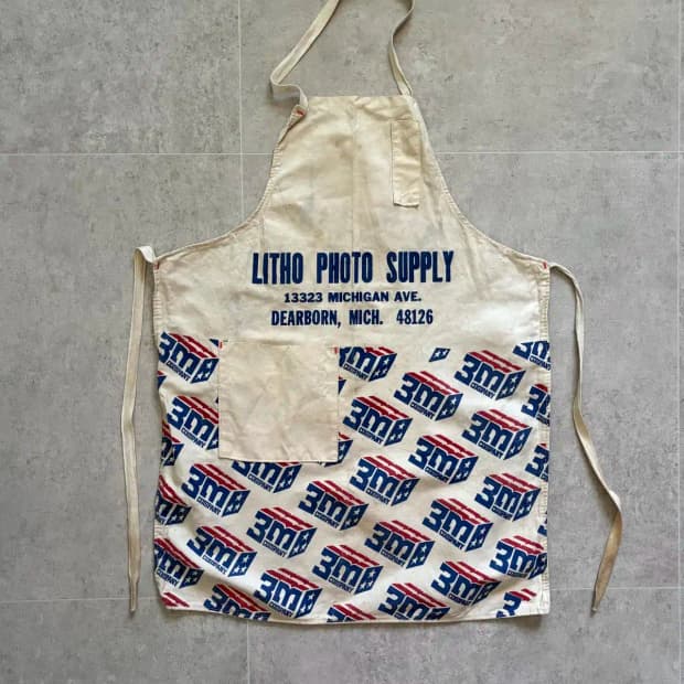 Mid Century "LITHO PHOTO SUPPLY" Apron