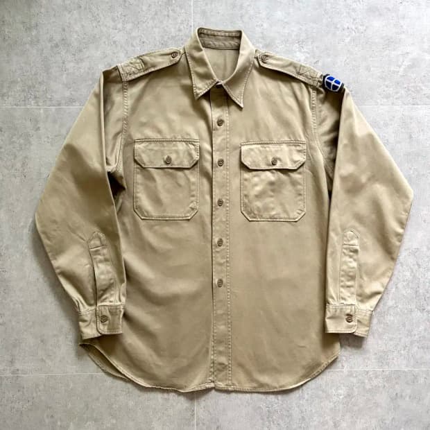 50's 미군 35th Infantry Div. 오피서 셔츠 ~103