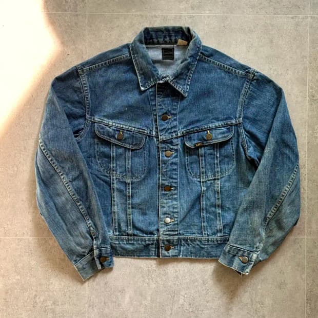 70's Lee 101-J 데님 트러커 자켓 100~105
