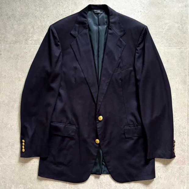 90's 폴로 랄프로렌 금장 블레이져 100~103 Made In USA
