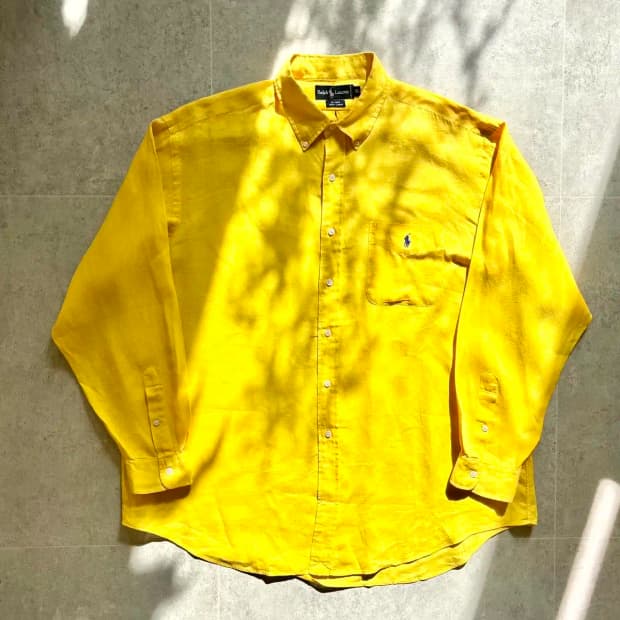90's 폴로 랄프로렌 BLAIRE 린넨 셔츠 XL(105~110)