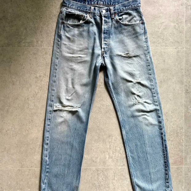 90's 리바이스 501 워싱데님 29~30" Made In U.S.A.