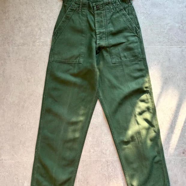 50's 미군 OG 107 퍼티그 팬츠 28~29" 초기형