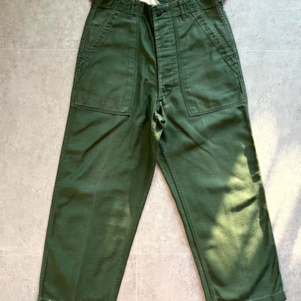 60's 미군 OG 107 퍼티그 팬츠 29~30" 전기형
