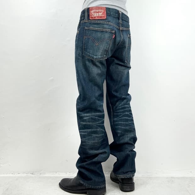 Levi’s 504 Whisker Wash Denim Pants   리바