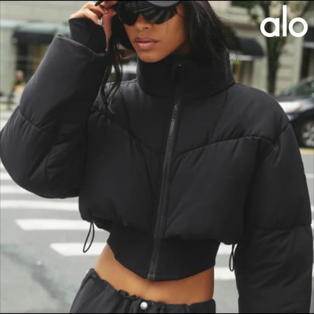 alo 알로 블랙 숏패딩 xs