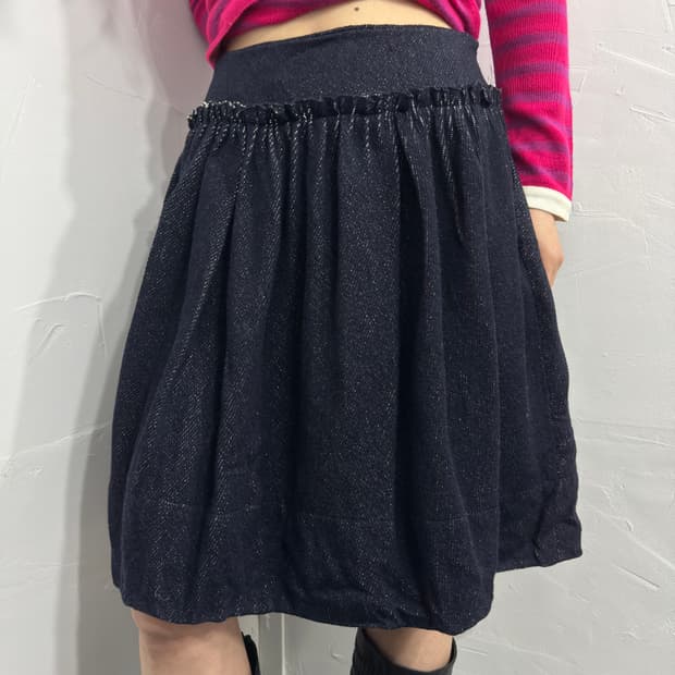 totalite wool mini skirt