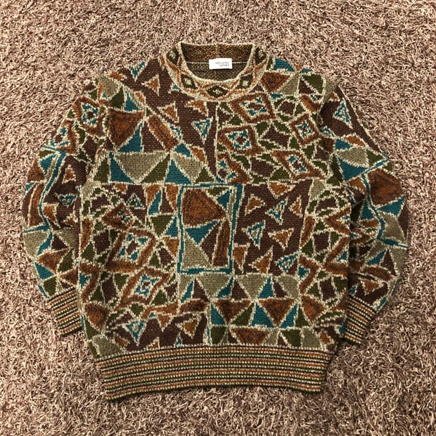 미쏘니 울 멀티컬러 패턴 니트