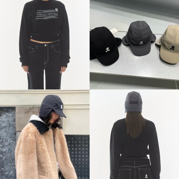 그레이 레스트앤레크레이션 트래퍼햇 트루퍼햇 모자 