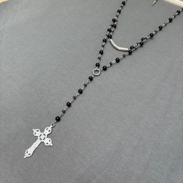  Black&Purple Simple Rosario