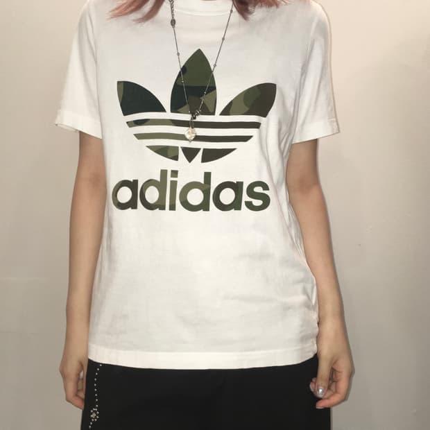 jpn vintage adidas 아디다스 카모 반팔