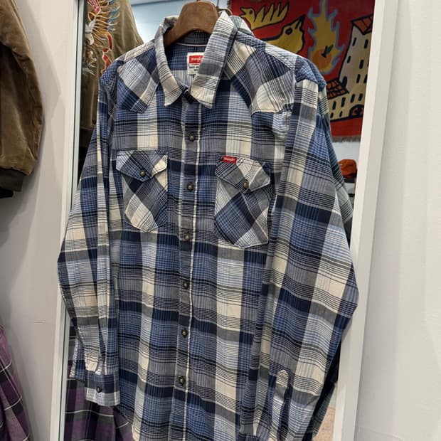 Wrangler 랭글러 웨스턴 체크 셔츠