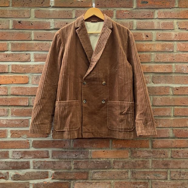 자라 코듀로이 더블 브레스티드 자켓 (터키 생산)