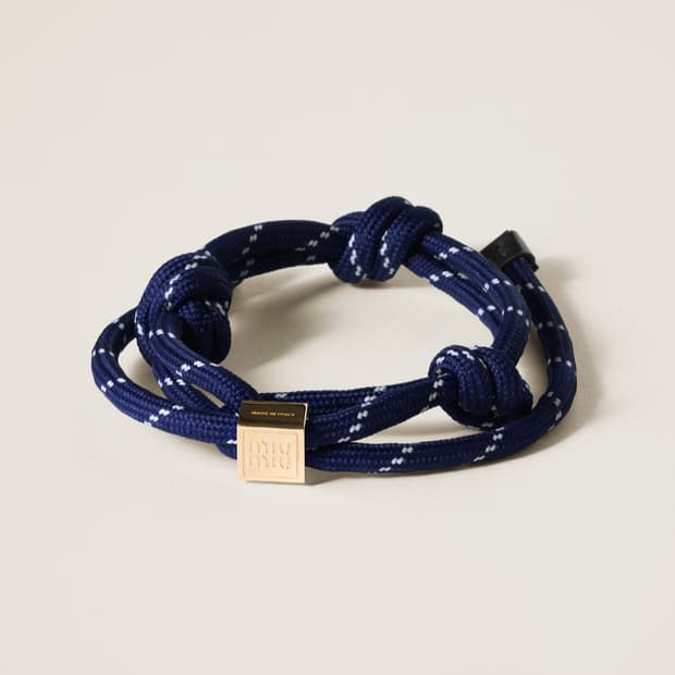 미우미우 코드 팔찌 네이비 
