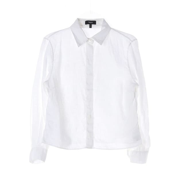 띠어리 린넨100 화이트 셔츠