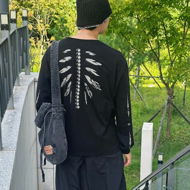 본바트 리브스 본 롱슬리브 (블랙)