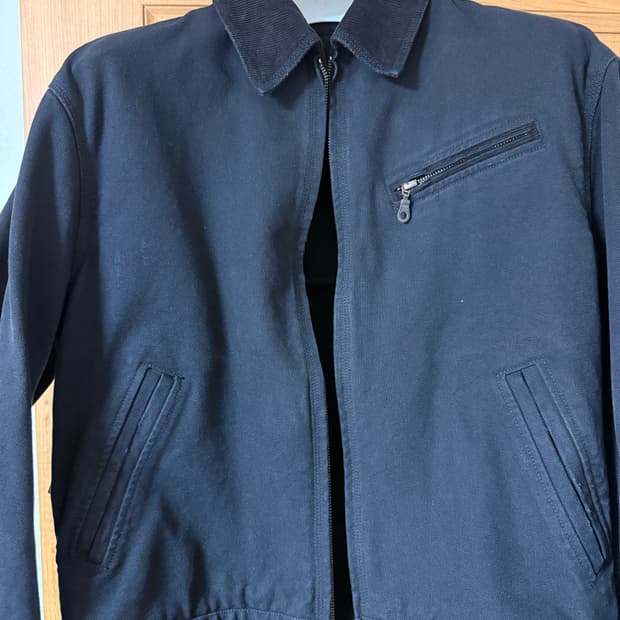 쿠어 오버다잉 페이디드 데미지 워크 자켓