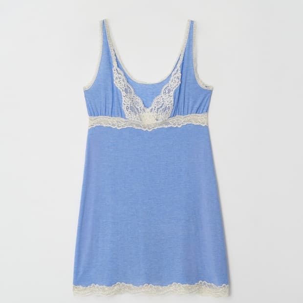 노컨텐츠 382. Delicate Lace Dress _ Blue