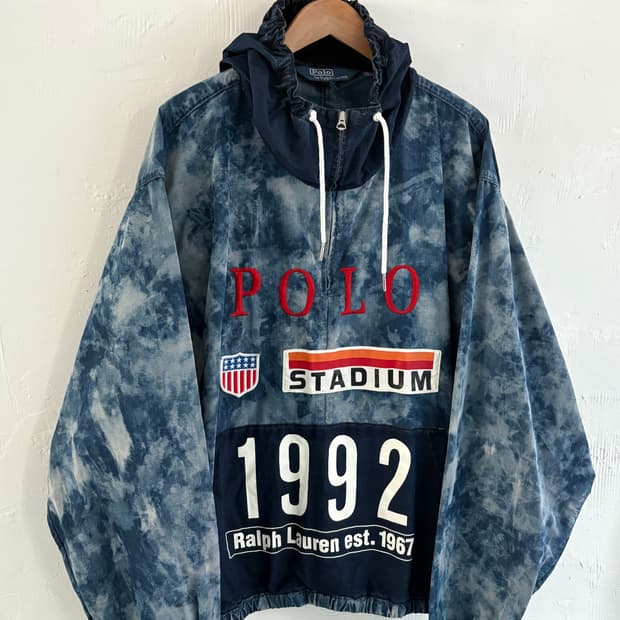 Polo 폴로랄프로렌 1992 스타디움 컬렉션 인디고 아노락 자켓  ​