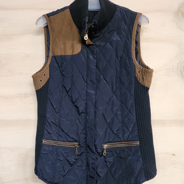 123) 자라 ZARA 퀼팅 배색 조끼
