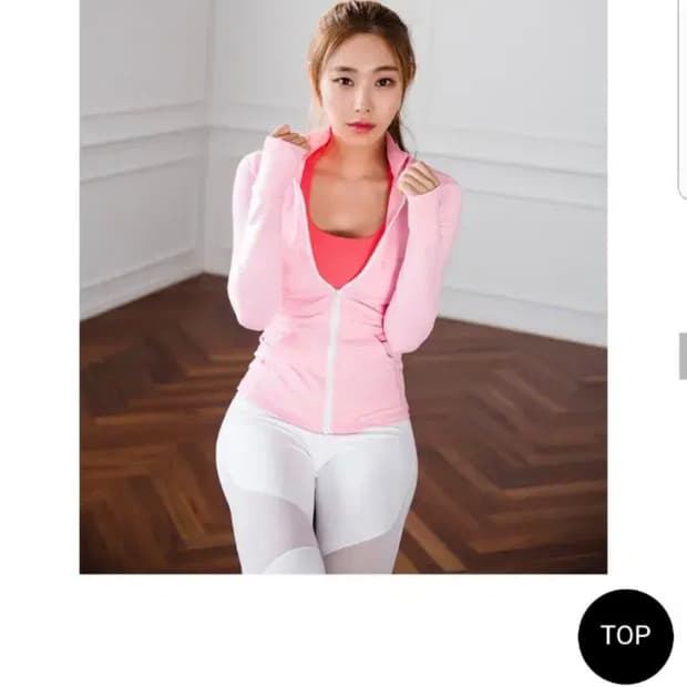 젝시믹스 헬스 딸기우유핑크 집업 자켓