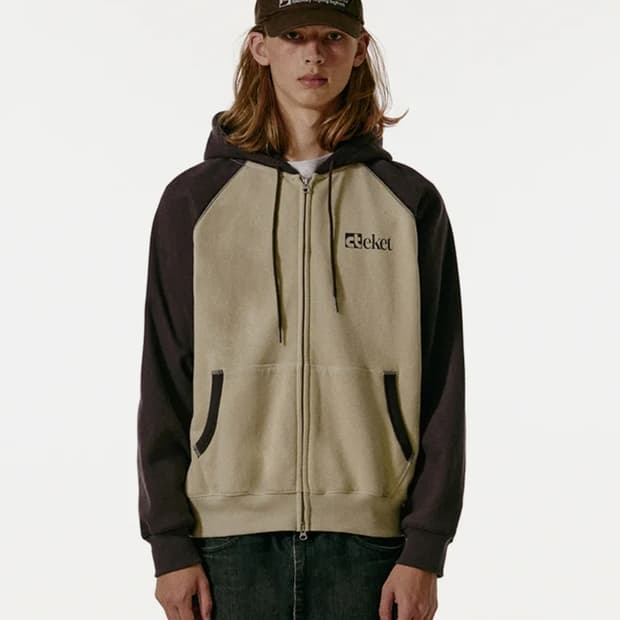 테켓 후드집업 Plan Zip-Up Hoo die Beige
