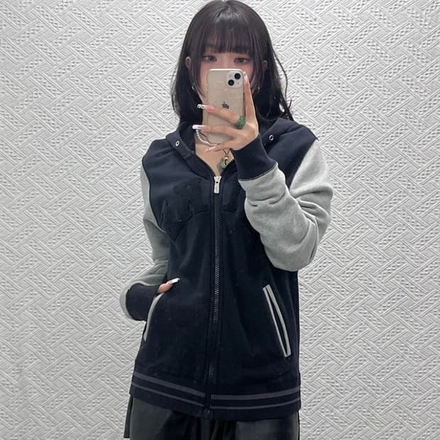 나이키 올드스쿨 스트릿 빈티지 캐주얼 배색 후드집업 M C11272